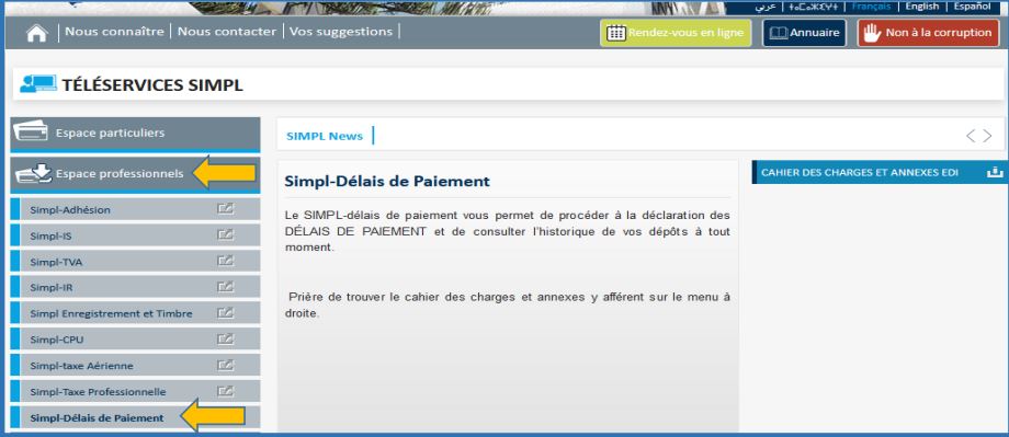 guide de déclration guide de déclaration des délais de paiement au maroc - fichier xml